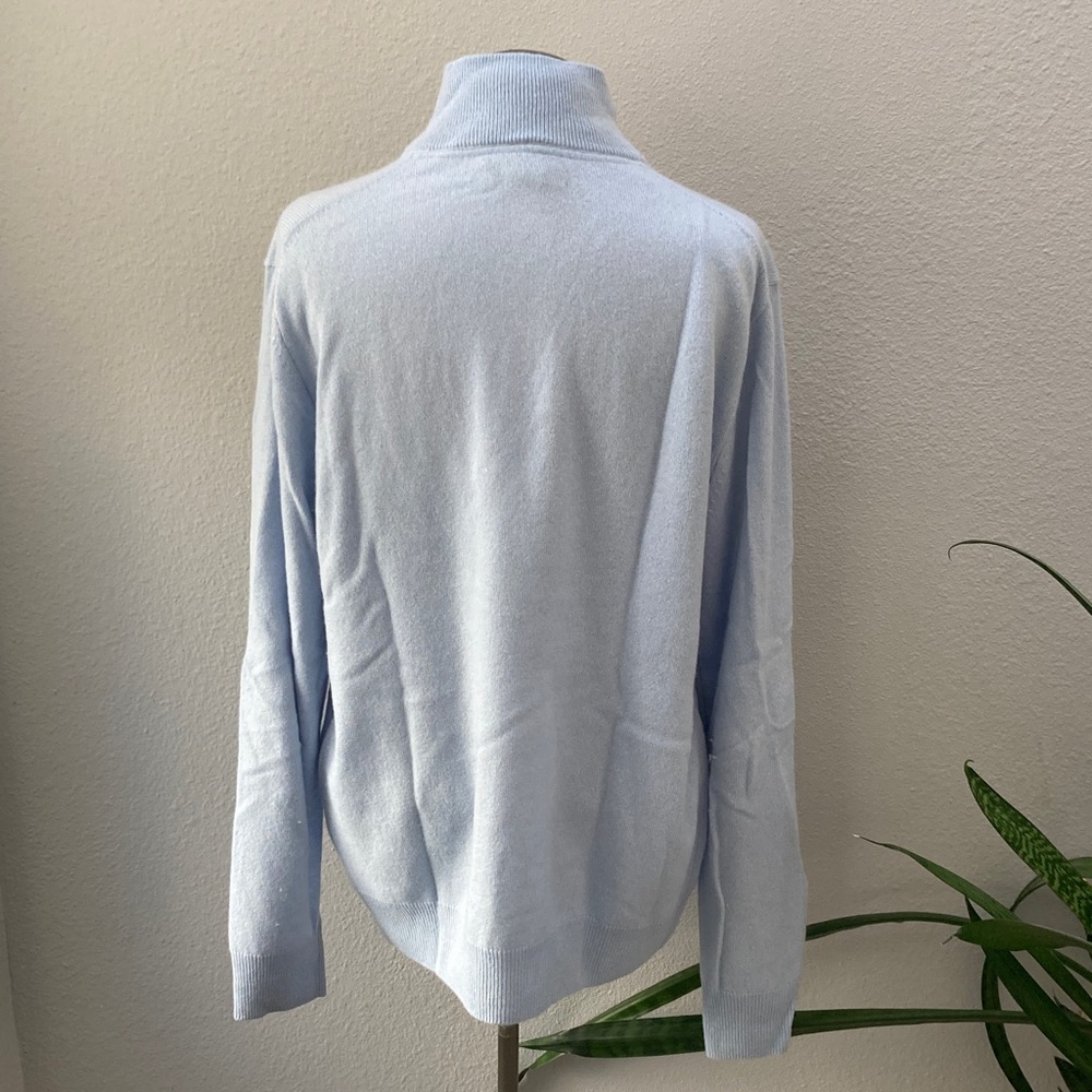 Christian Lacroix Light Blue 2-ply cashmere Sweater M - Picture 4 of 5